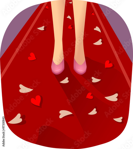 Feet Girl Proposal Red Carp...