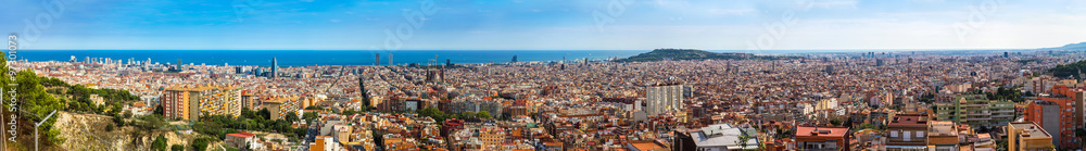 Panoramic view of Barcelona