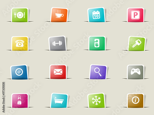 Hotel simply icons