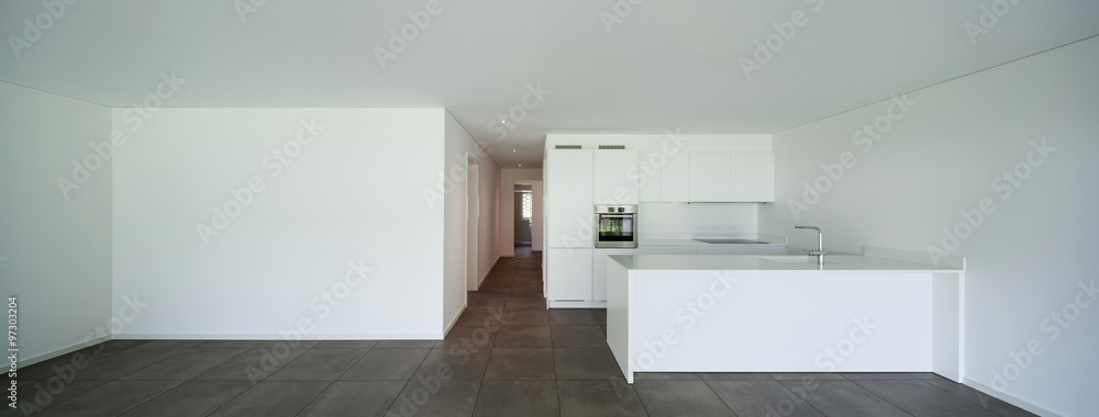 modern apartment, domestic kitchen modern apartment, domestic kitchen