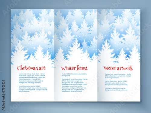 Christmas leaflet design template