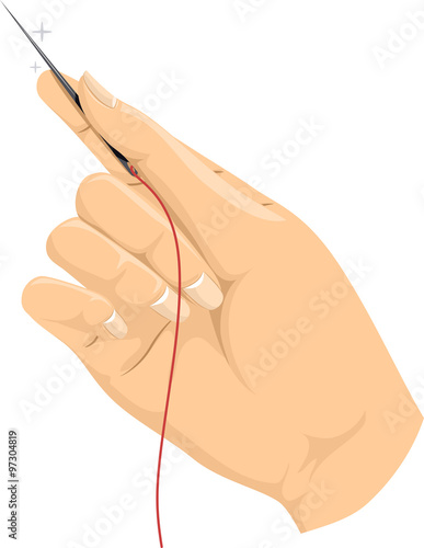 Cropped Hand Needle Thread