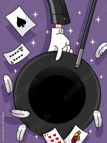 Hand Magician Tricks Design