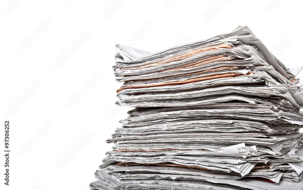 stack of daily newspapers stack of daily newspapers