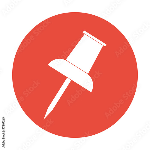 Vector push pin icon