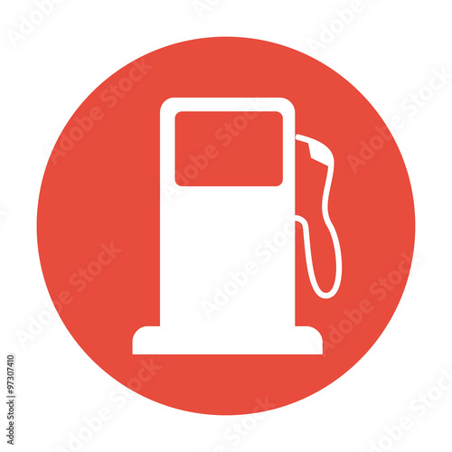 Gasoline pump nozzle sign. Gas station icon.