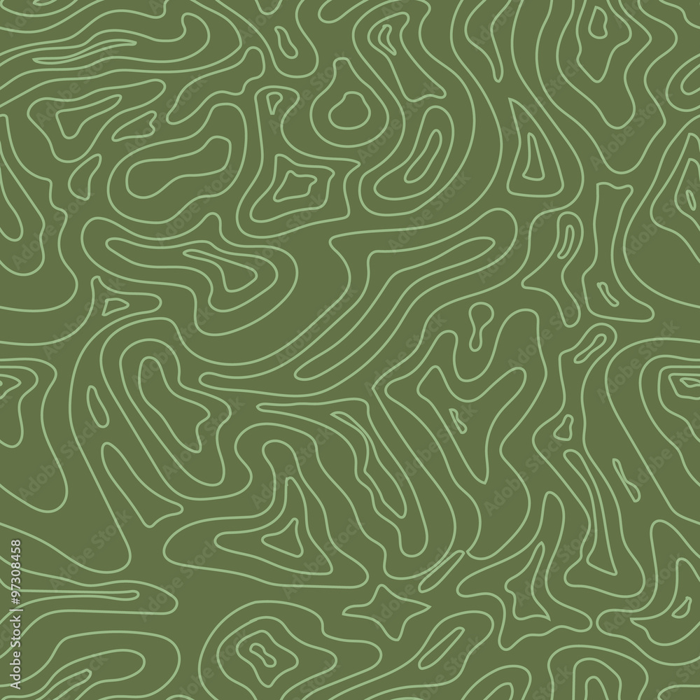 Topographic Map Seamless Pattern. Background