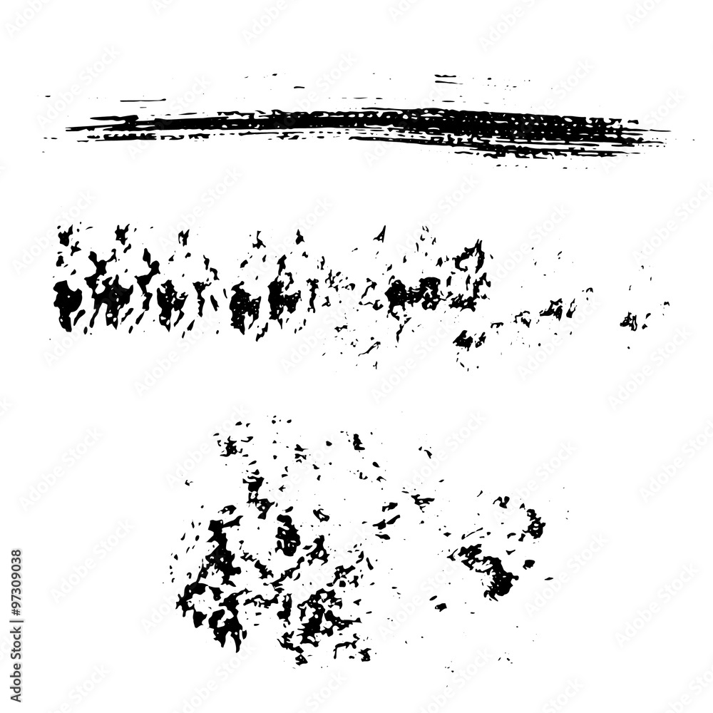 Different grunge brush strokes.Vector Different grunge brush strokes.Vector