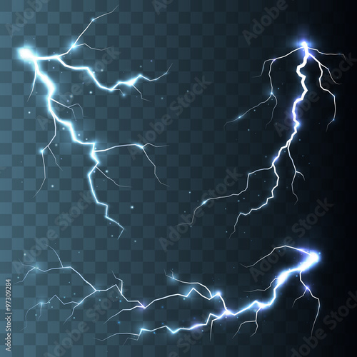 Thunder-storm and lightnings