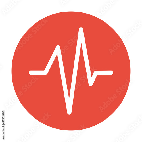 Heart beat, Cardiogram, Medical icon - Vector