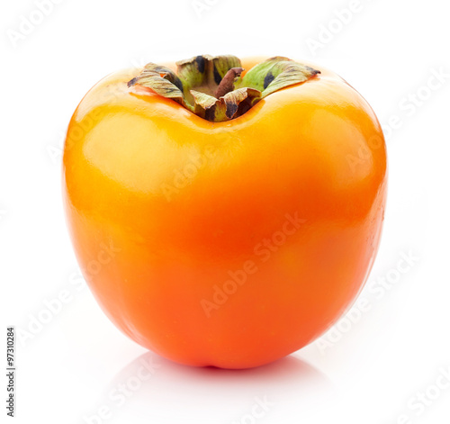 fresh ripe persimmon photo