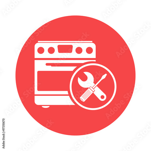 Repair of household appliances icon