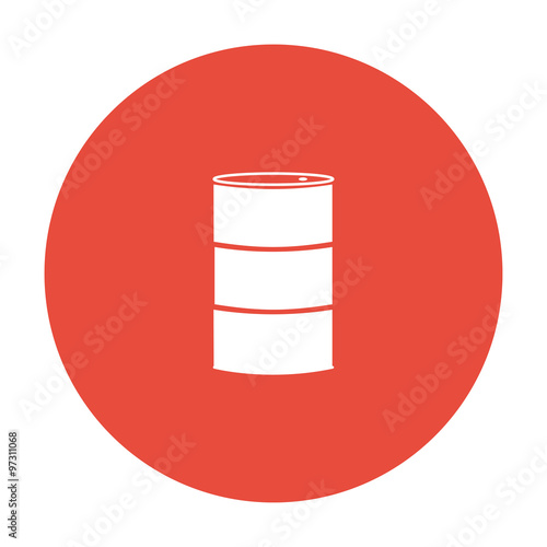 Simple icon barrels of oil.