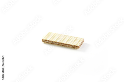 cocoa wafers isolated