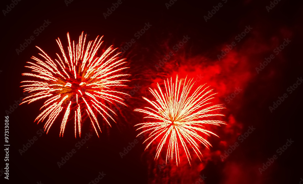 red fireworks by night red fireworks by night