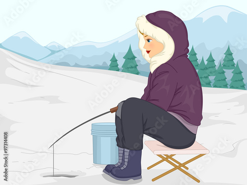 Ice Fishing Girl