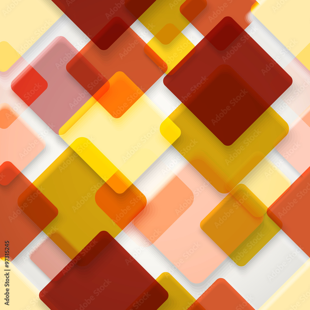 Abstract seamless background of different color squares. Design