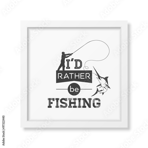 Quote typographical Background in the realistic square white frame Quote typographical Background in the white frame 