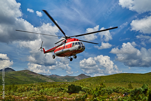 Landing of the helicopter to island Vera - Jack London's lake. The Magadan area, Kolyma IMG_0582