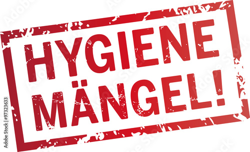 roter Stempel Hygienemängel