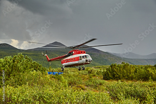 Landing of the helicopter to island Vera - Jack London's lake. The Magadan area, Kolyma IMG_0644