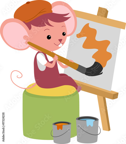 Cute Mouse Painting
