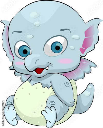 Cute Baby Dragon Egg