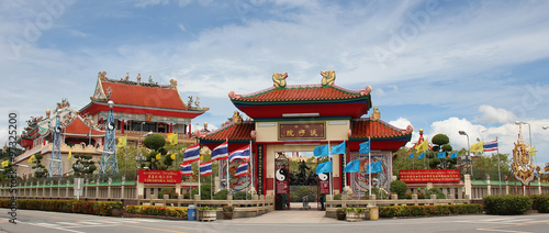 Fotografie Chinese Temple Viharnra Sien in Pattaya outside