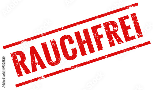 Rauchfrei Stempel rot