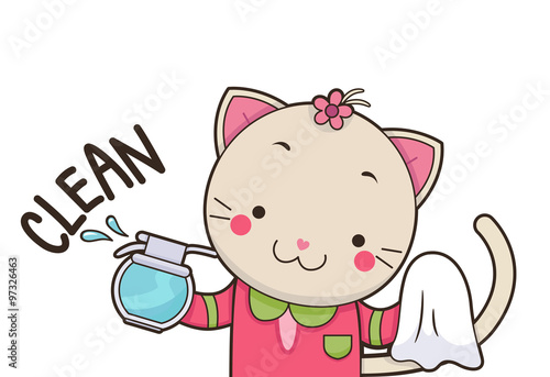 Cute Cat Clean
