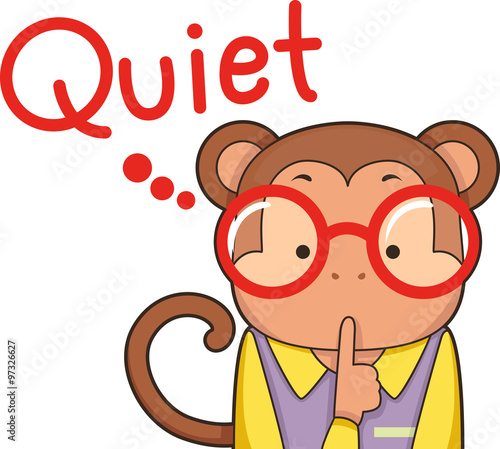 Cute Monkey Quiet