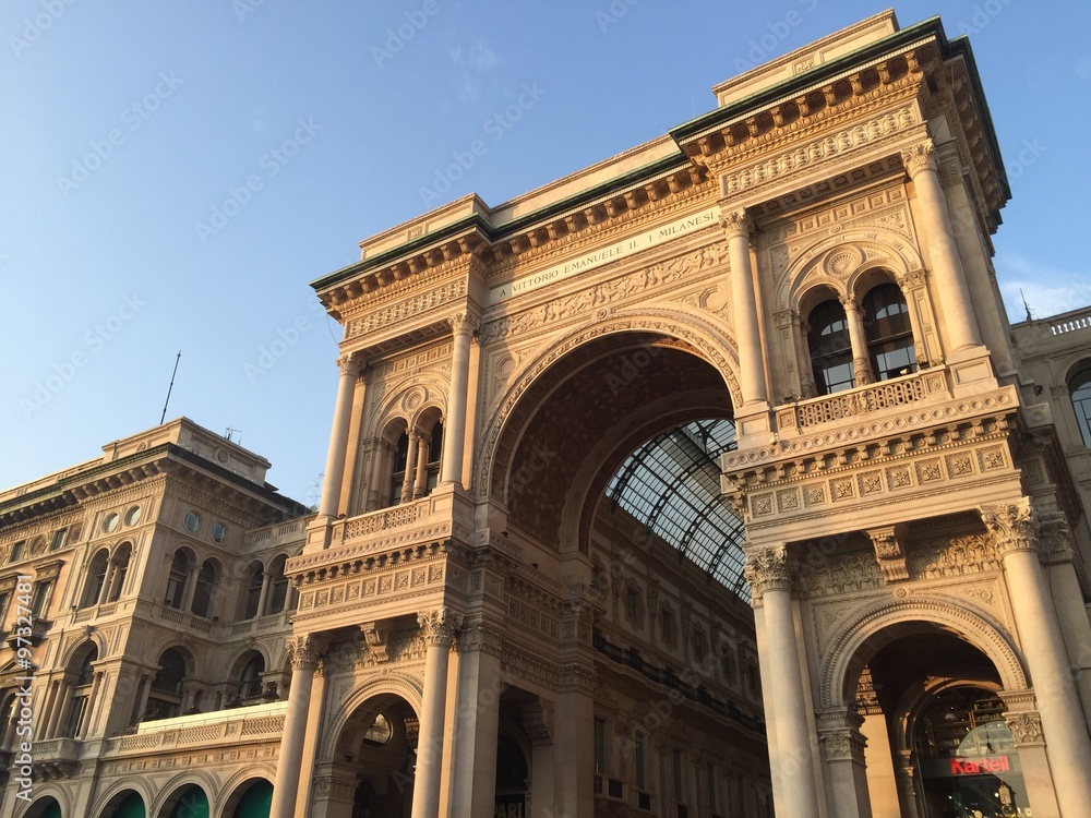 Galleria Vittorio Emanuele II, Milano, piazza Duomo, Italia