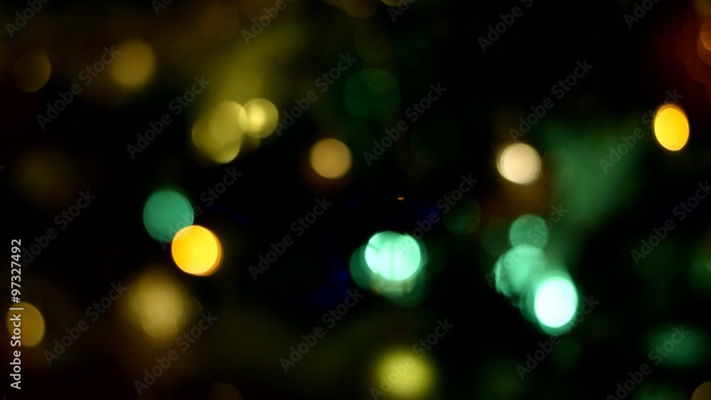 Bokeh luces de árbol de Navidad Bokeh luces de árbol de Navidad