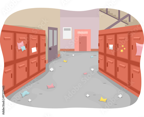 School Hallway Messy