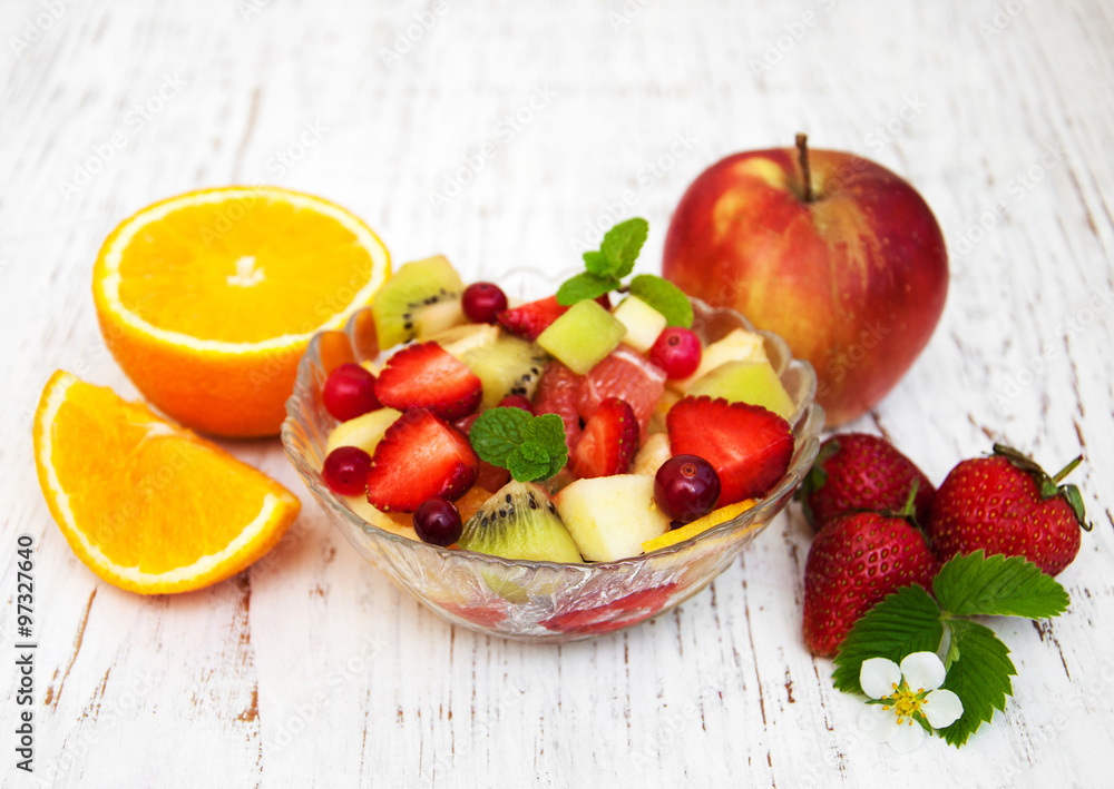 Salad with fresh fruits Salad with fresh fruits