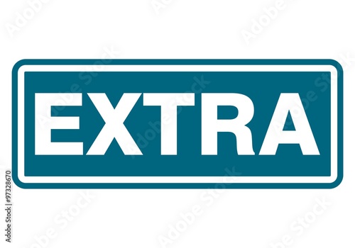 Extra sign, icon, stamp