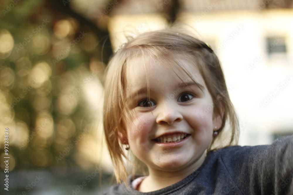 Portrait of smiling girl Portrait of smiling girl