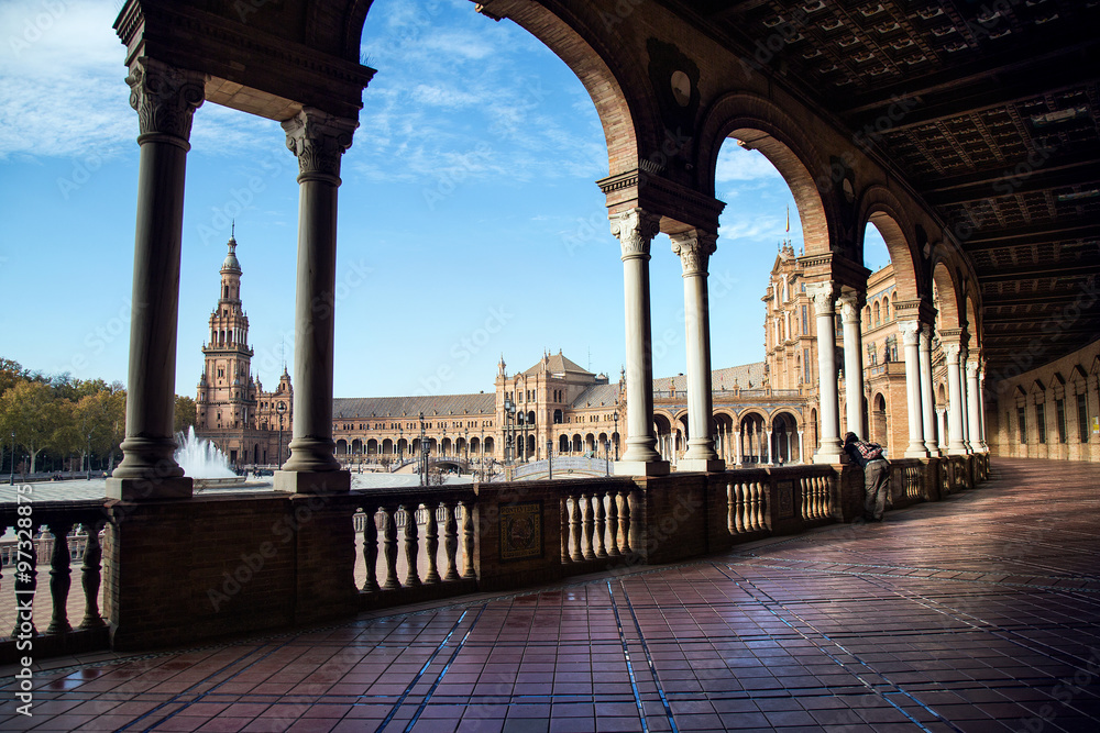 Fototapeta premium Plaza de Espana View