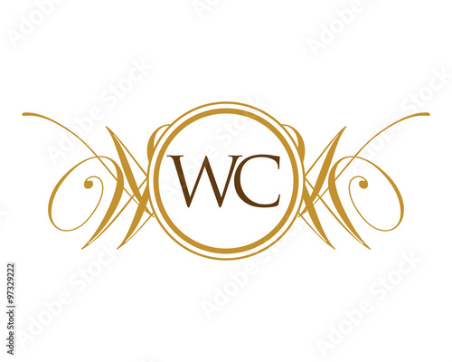 WC Luxury Ornament Initial Logo