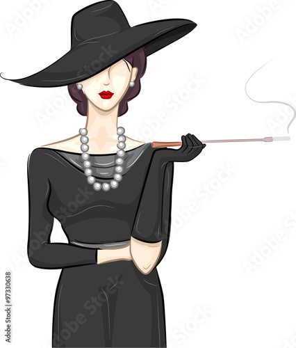 Girl Black Vintage Fashion ...