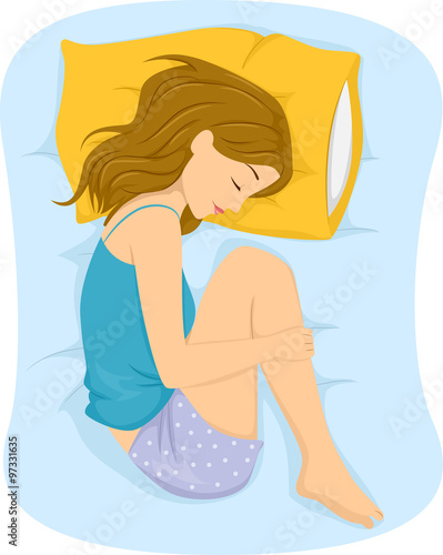 Girl Sleep Position Fetal
