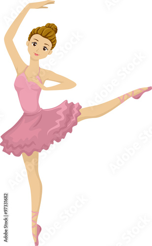 Teen Girl Ballet Dancer Pose