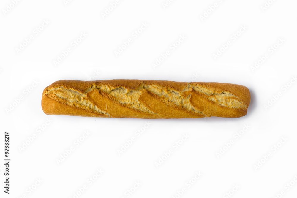 bread - baguette isolated on white background bread - baguette isolated on white background