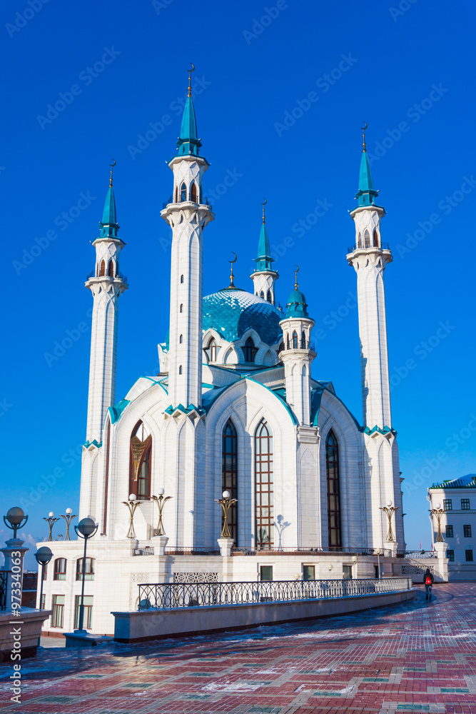 Kul Sharif  Mosque in Kazan Kremlin. Main Jama Masjid in Kazan a