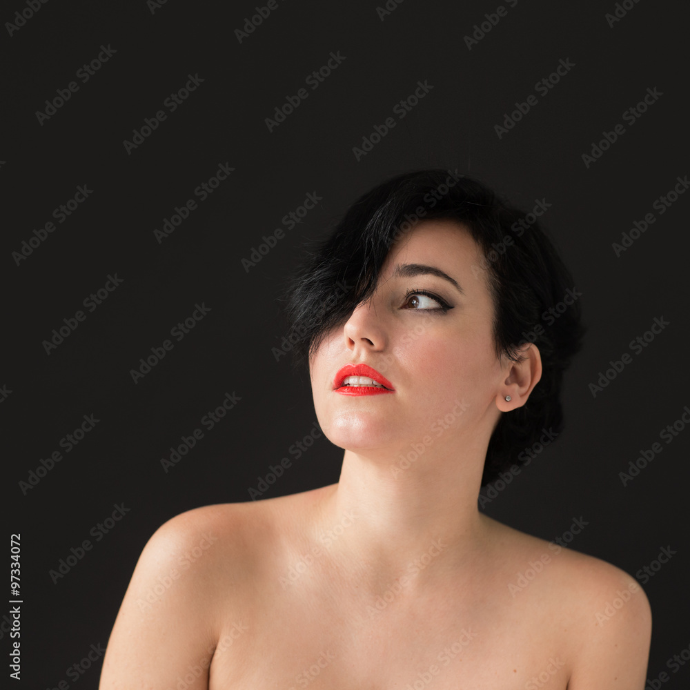 natural woman with no clothes Stock Photo
