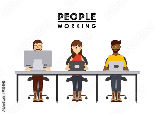 people working design 