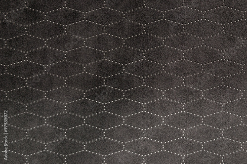 Car seat leather background. Interior detail. photo