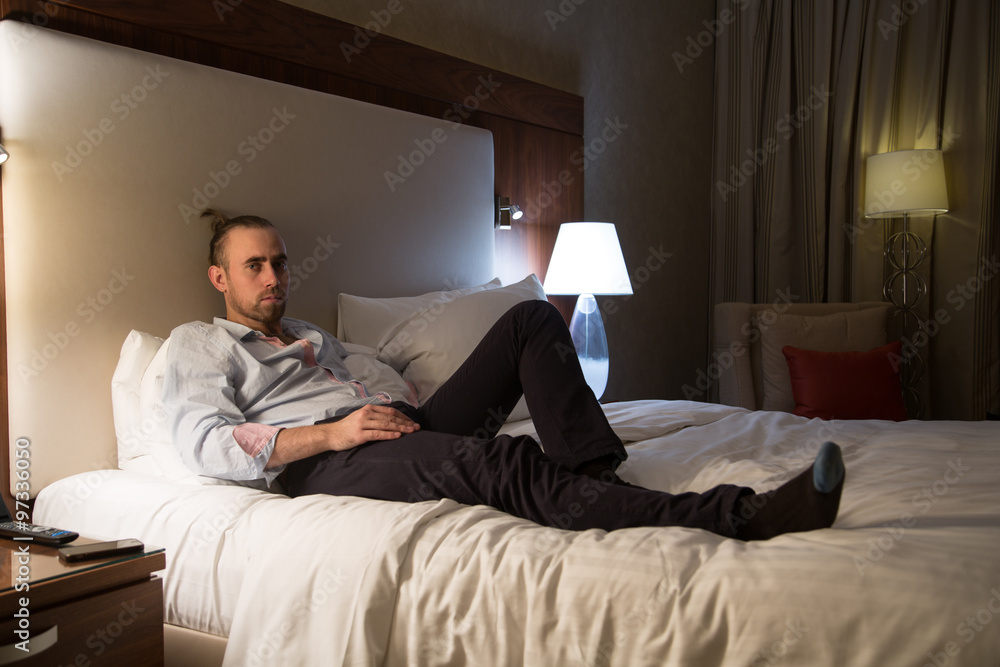 Man on the bed
