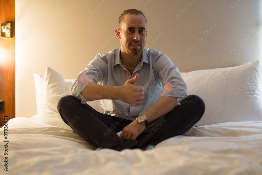 Man on the bed