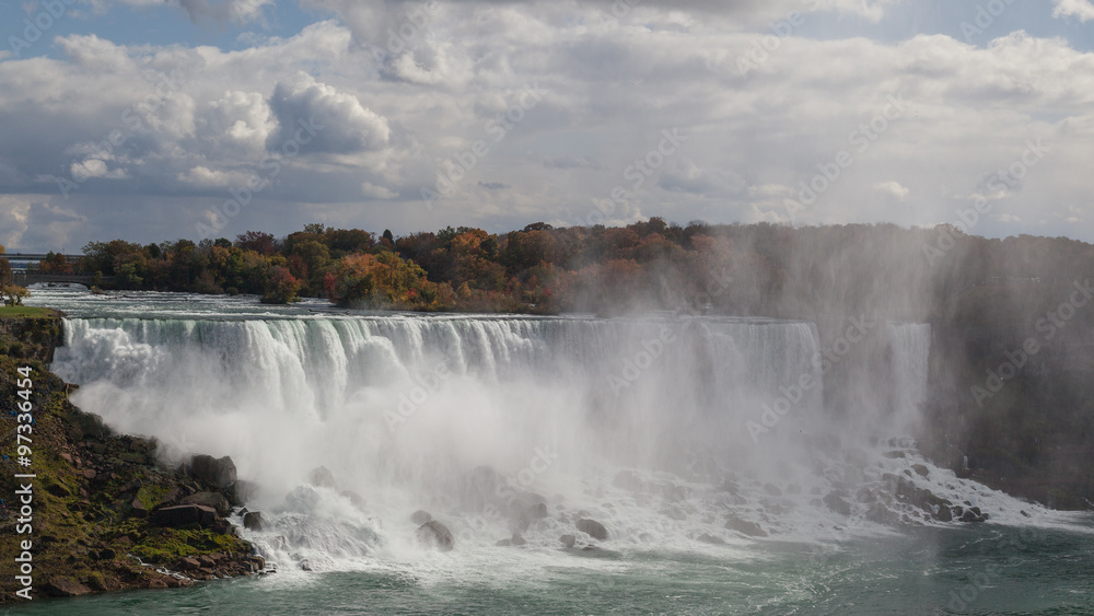 American side of Niagara Falls in autumn American side of Niagara Falls in autumn